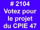 Votez pour le CPIE - Budget participatif de Lot et Garonne 
